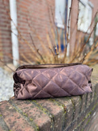 Marron Saç Şekillendirici Çantası